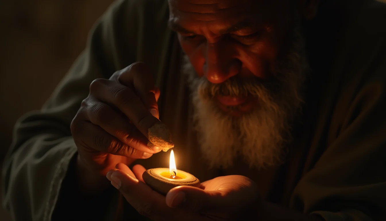 Huile d'olive dans l'onction biblique