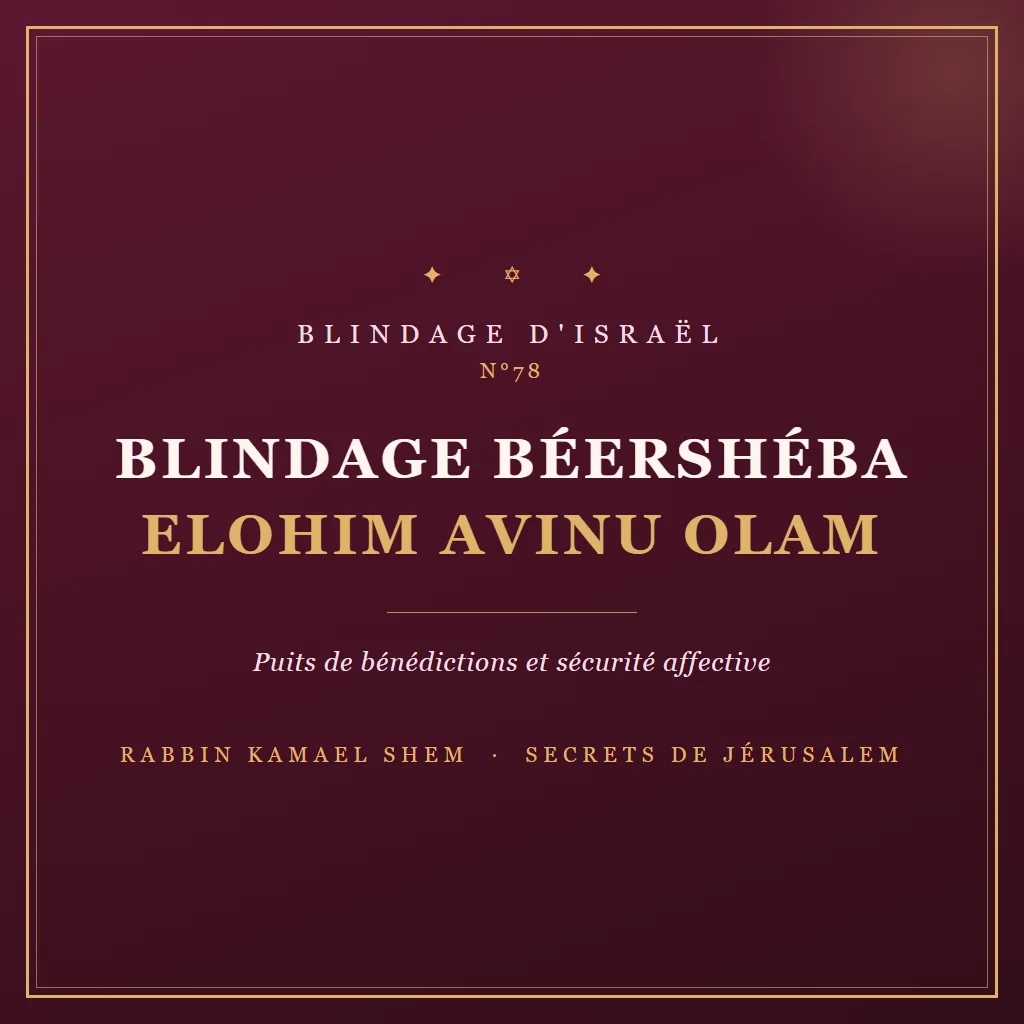 Blindage d'Israël Blindage Béershéba Elohim Avinu Olam