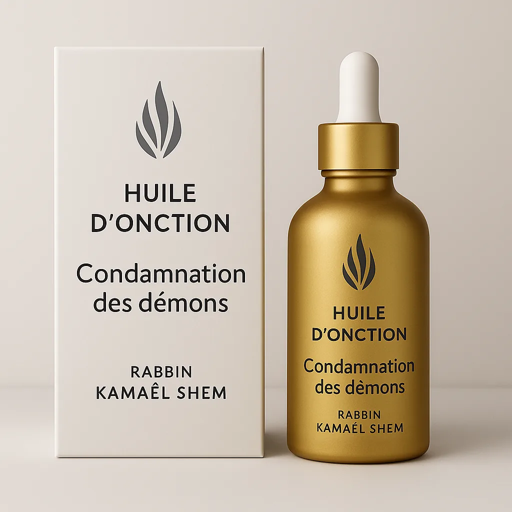 Huile d'onction Condamnation des démons